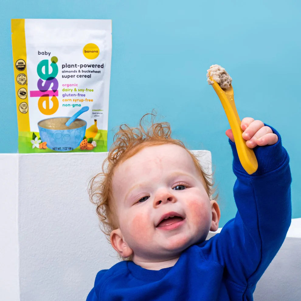 introducing solids to baby with else nutrition super cereal
