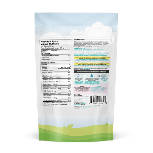 Clean Label Certified Baby Cereals - Safe from Heavy Metals. 6+ Months
